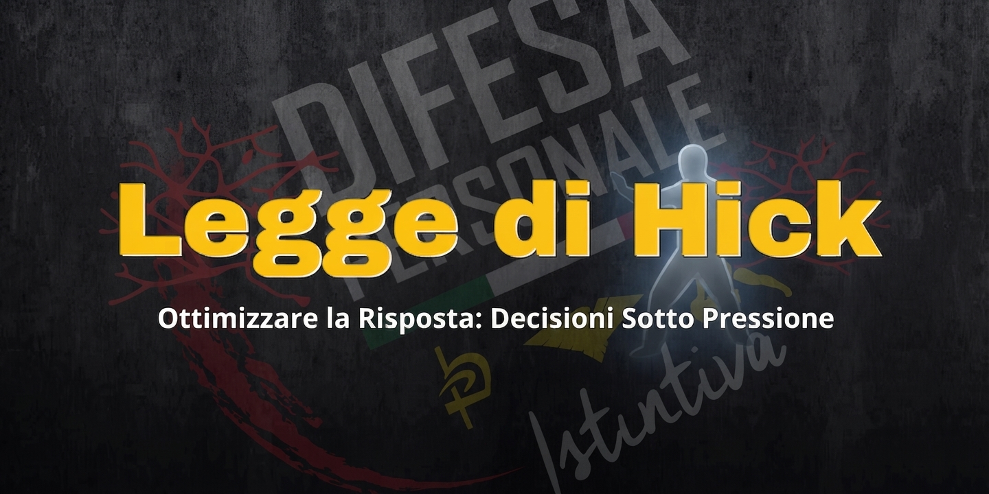 Oltre la Tecnica: Gestire il "Flinch Response" e la Legge di Hick per una Difesa Efficace